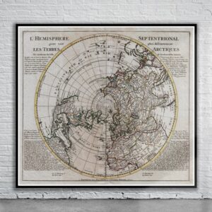 Vintage Large Old World Map